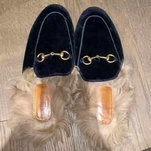 Gucci Suede Slip On’s